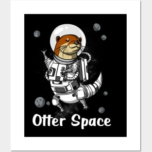 Otter Space Astronaut Posters and Art
